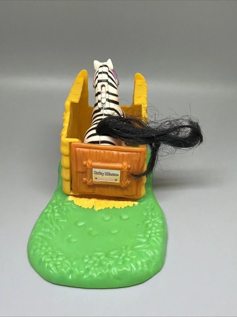 Vintage Littlest Pet Shop Zoo Baby Zebra Set Nursery 1993 90s Kenner (incomplete